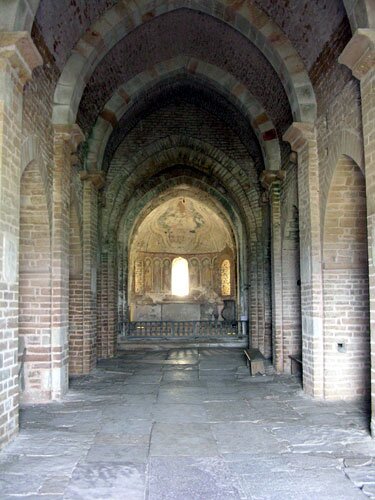 Inside French Romanesque Church
