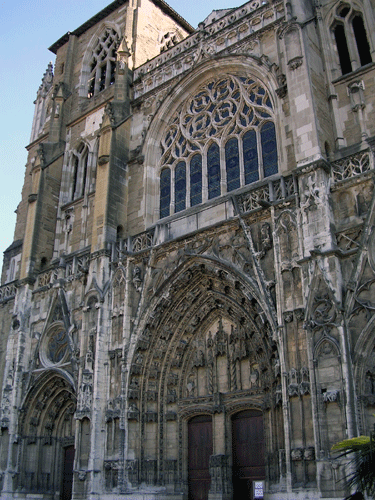 Front Façade Cathedral of St-Maurice Vienne
