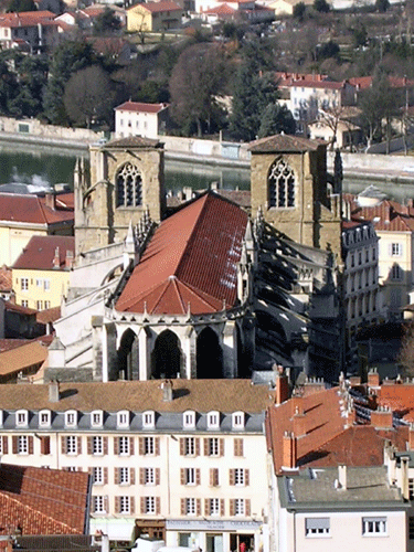 Top View Cathedral of St-Maurice Vienne