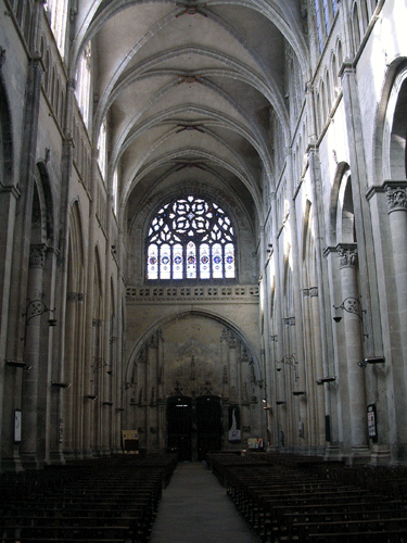 Inside Cathedral of St-Maurice Vienne France