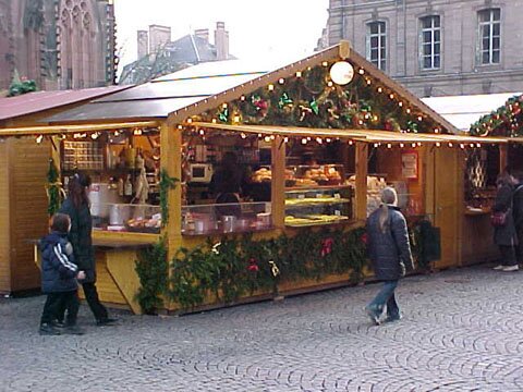 Strasbourg Christmas Market 2002 - In front of Cathedral