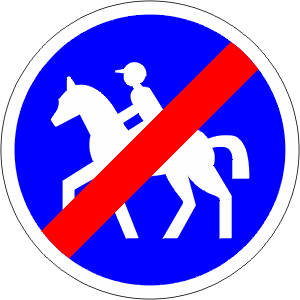End of horse path.