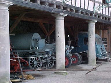 The museum has a large collection of farm vehicles