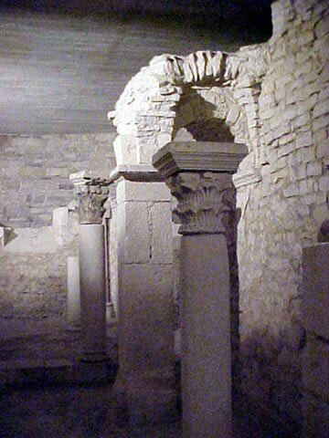Photo of Sainte Reine's Crypt from Flavigny-sur-Ozerain (Where Chocolat was filmed)