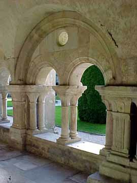 Abbaye de Fontenay Cloisters from the inside.