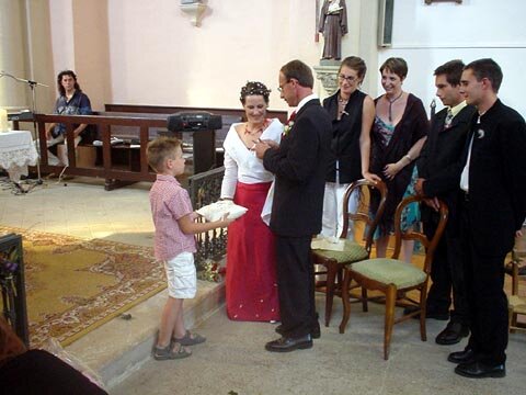 Photo of a French wedding ceremony