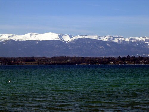 Lake Geneva and Jura Mountains
