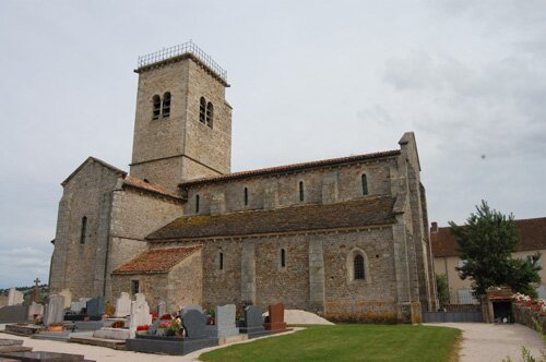 Church of the Assumption of Our Lady in Gourdon France.