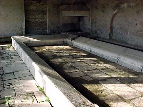 Inside view of the Lavoir of the village of Chapaize