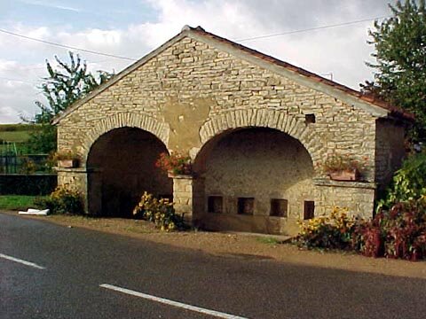 Lavoir from unknown village in Southern Burgundy looking from the road