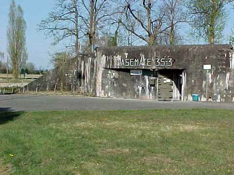 Front of the fortress's bunker