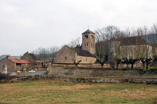 View of the village of Massy France and its church.