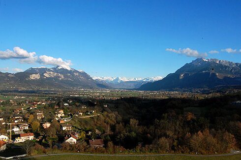 View of the Arve Valley in France