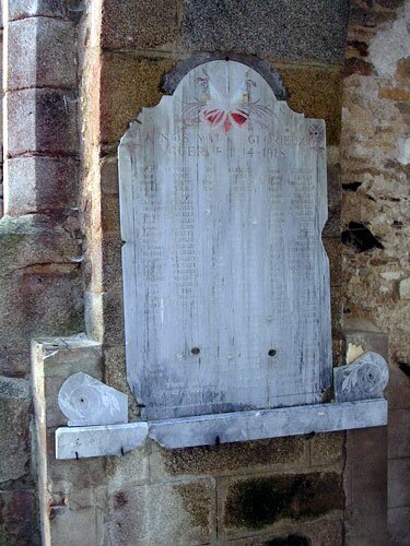 Photo of the WWI Memorial in Oradour-sur-Glane.