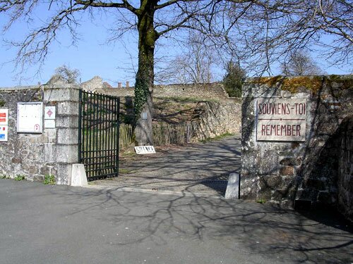 Photo of the Entrance to Oradour-sur-Glane.