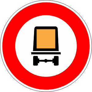 Closed To Vehicles Transporting Dangerous Materials