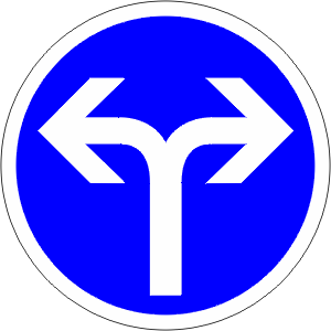French turn Turn Right Or Left At Next Intersection
