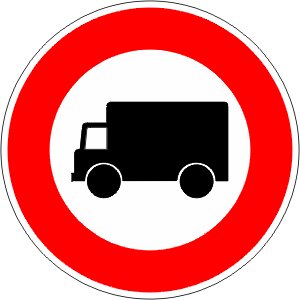 Closed To Commercial Traffic