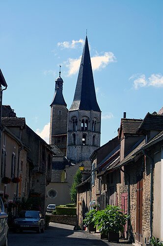 Church Bell Tower in Saint Gengoux le National