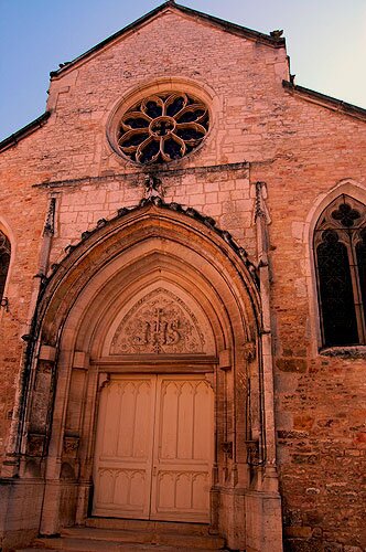 Church Door in Saint Gengoux le National