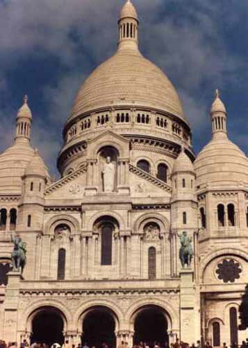 The Basilique du Sacr Coeur Sacred Heart is the most unusual of the