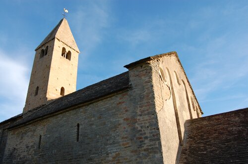 Photo of the village church - Notre-Dame in Vaux-en-Pré in Burgundy France.