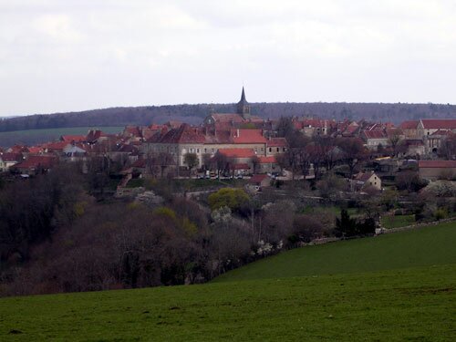 View of Flavigny-sur-Ozerain, where Chocolat was filmed