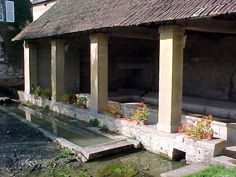 Oustside view of the Lavoir of the village of Chapaize