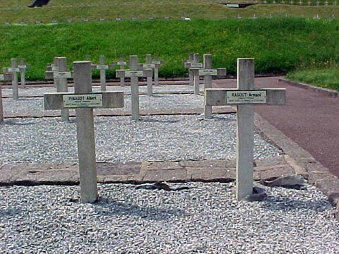 Camp cemetery grave stones