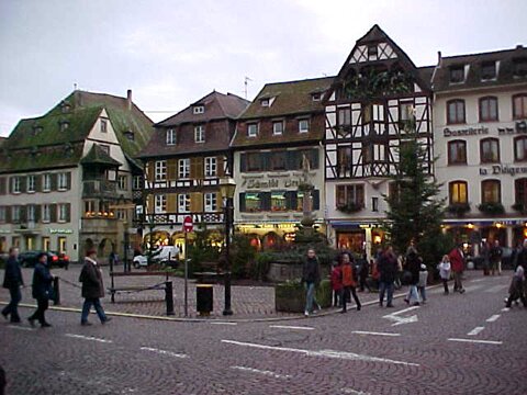<em>Place du Marché</em> in the village