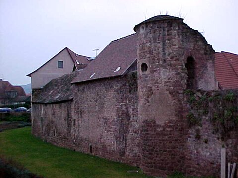 Ramparts built into houses