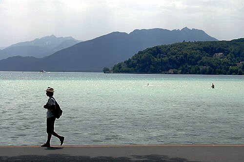 Lake Annecy in July.